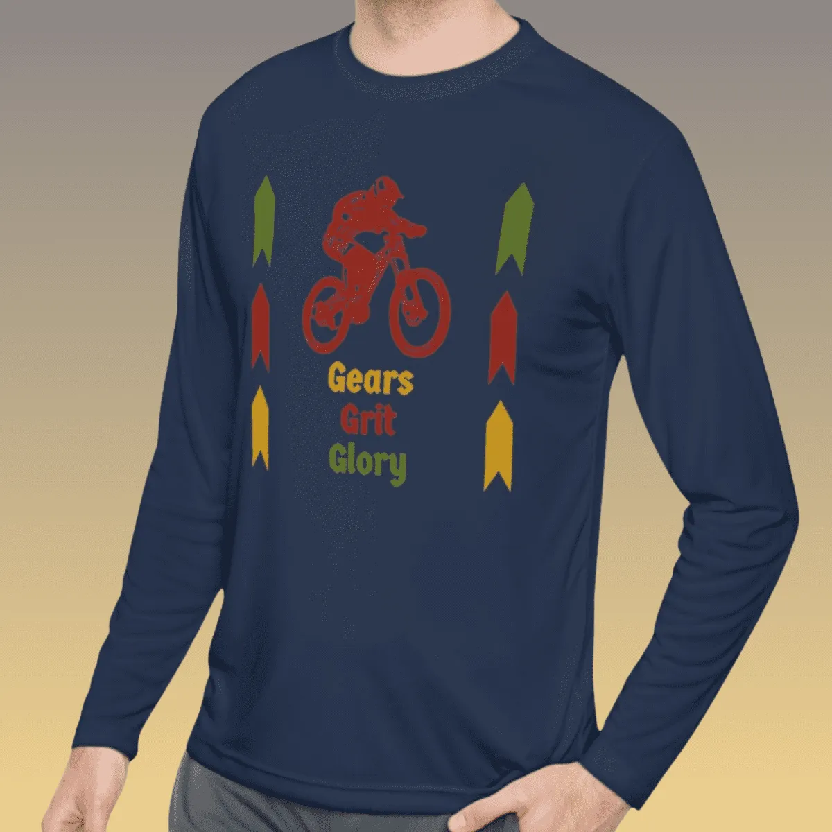 Men's Mountain Biking Long Sleeve Moisture-Wicking Tee