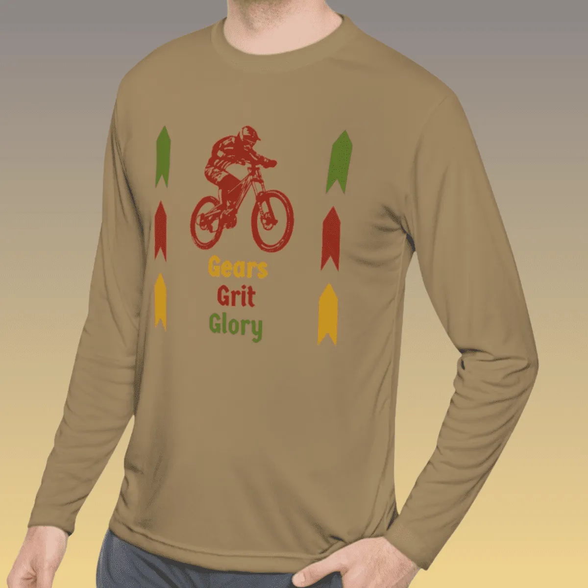 Men's Mountain Biking Long Sleeve Moisture-Wicking Tee