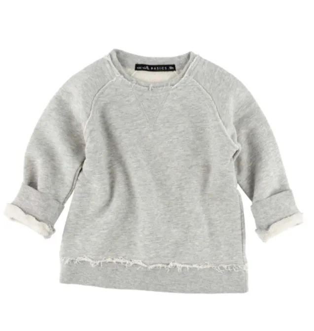 Miki Miette - Boys Iggy Pullover in Heather Grey