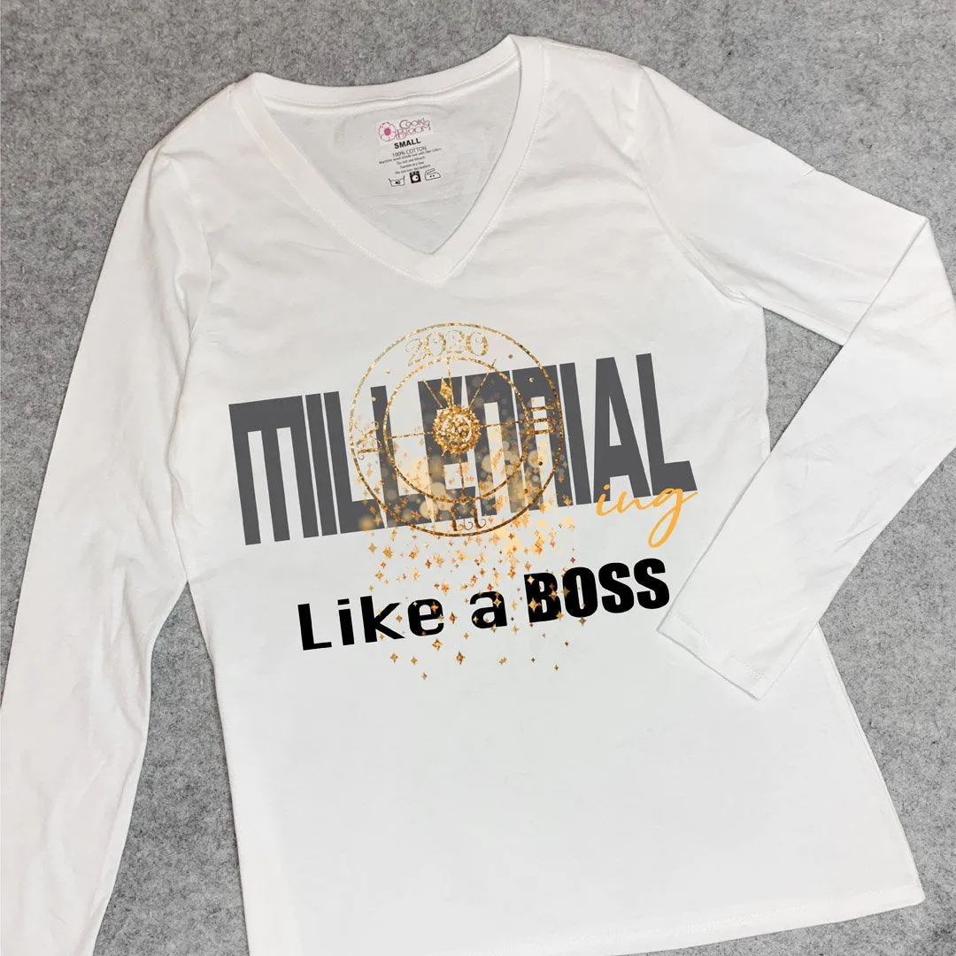 Millennial-ing Like A Boss Long-Sleeve T-Shirt