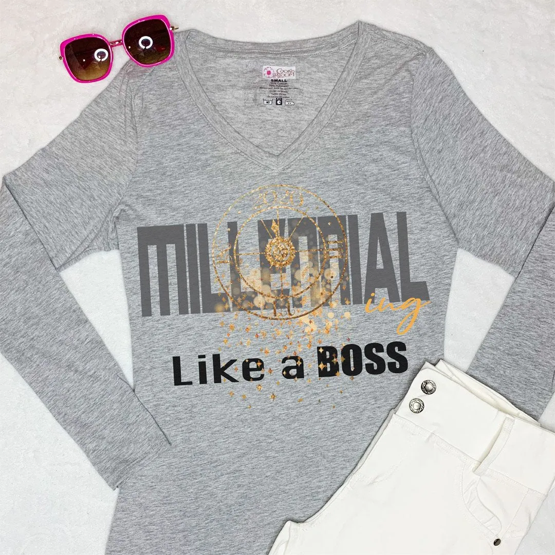 Millennial-ing Like A Boss Long-Sleeve T-Shirt