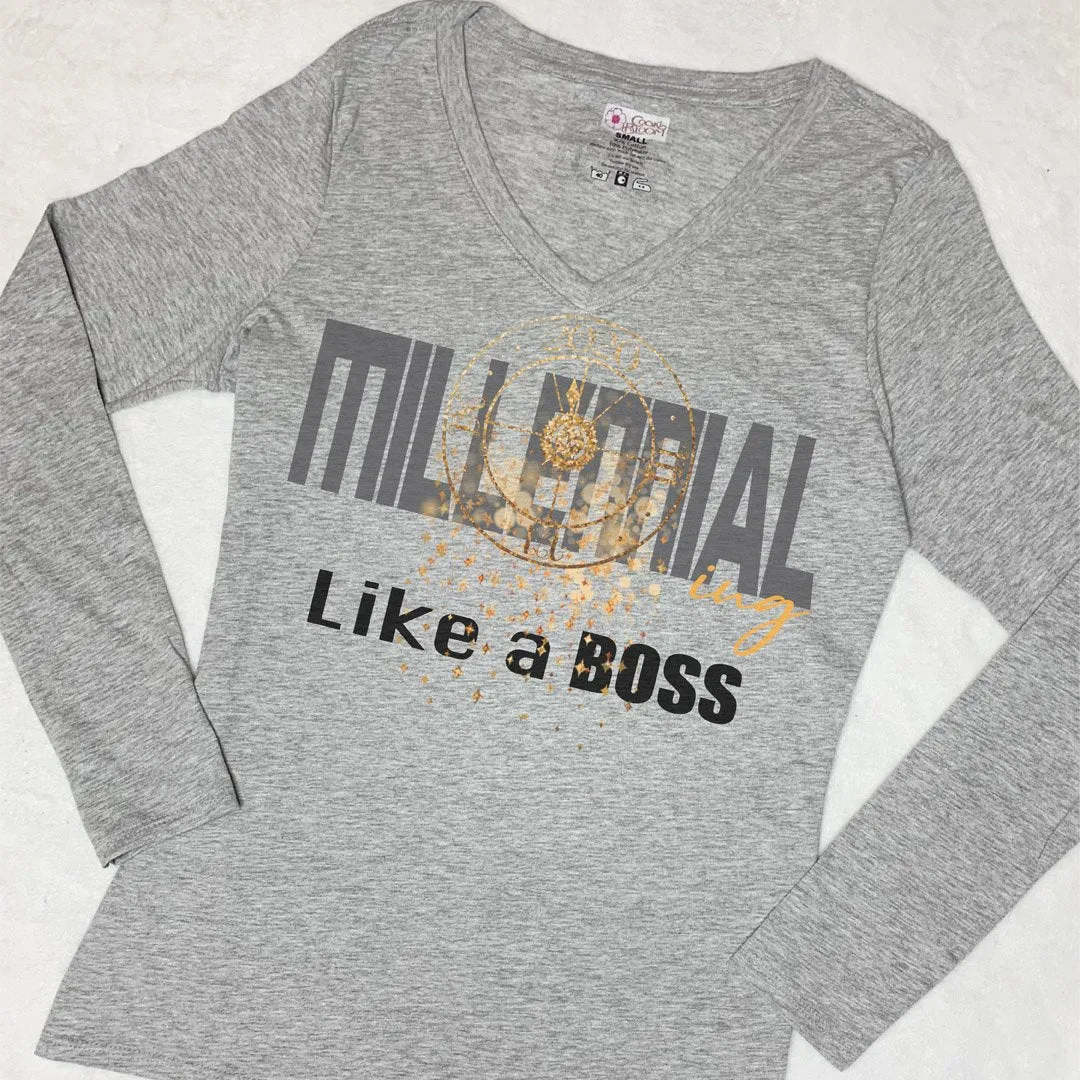 Millennial-ing Like A Boss Long-Sleeve T-Shirt