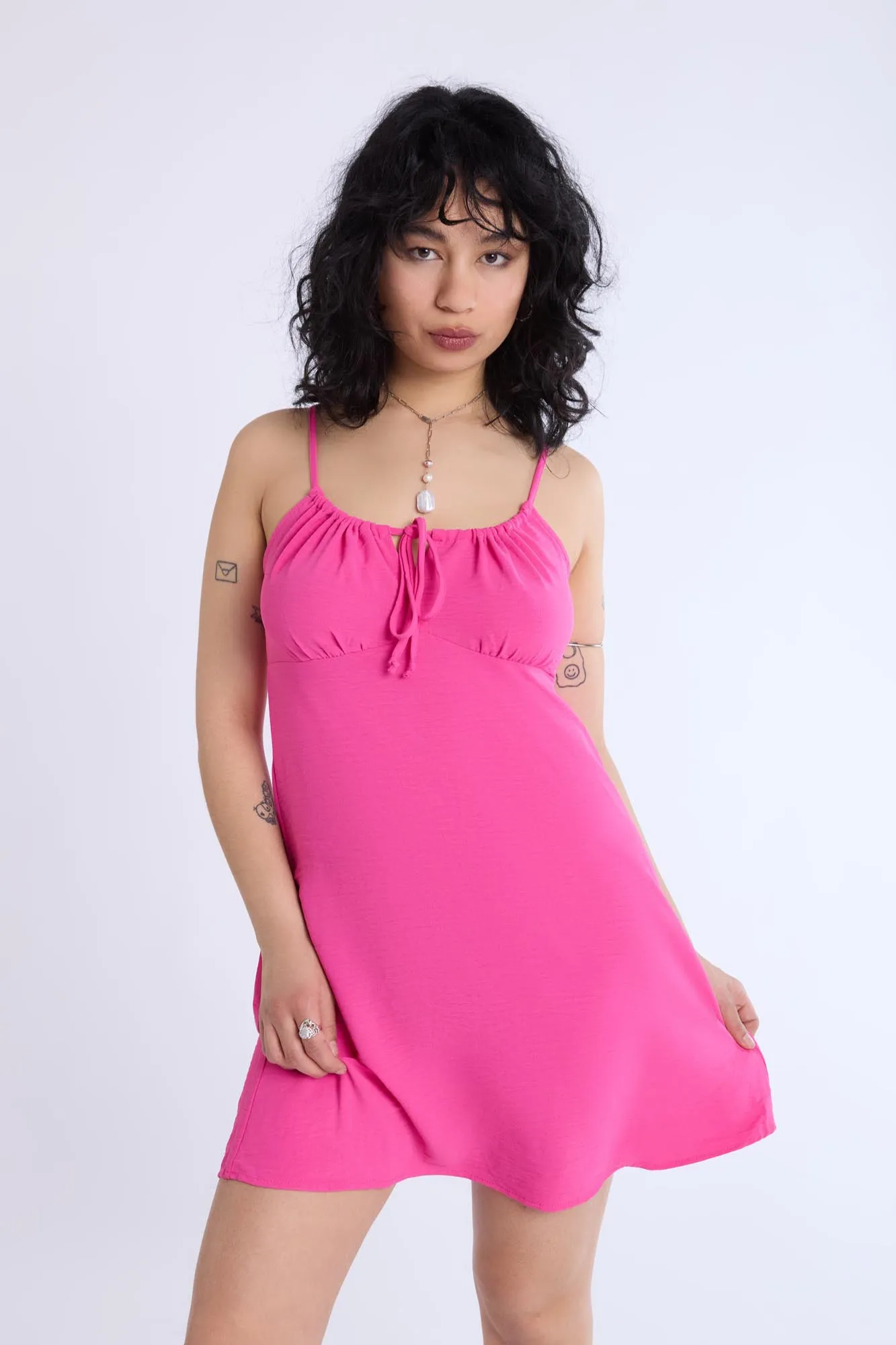 Mini robe en polyester