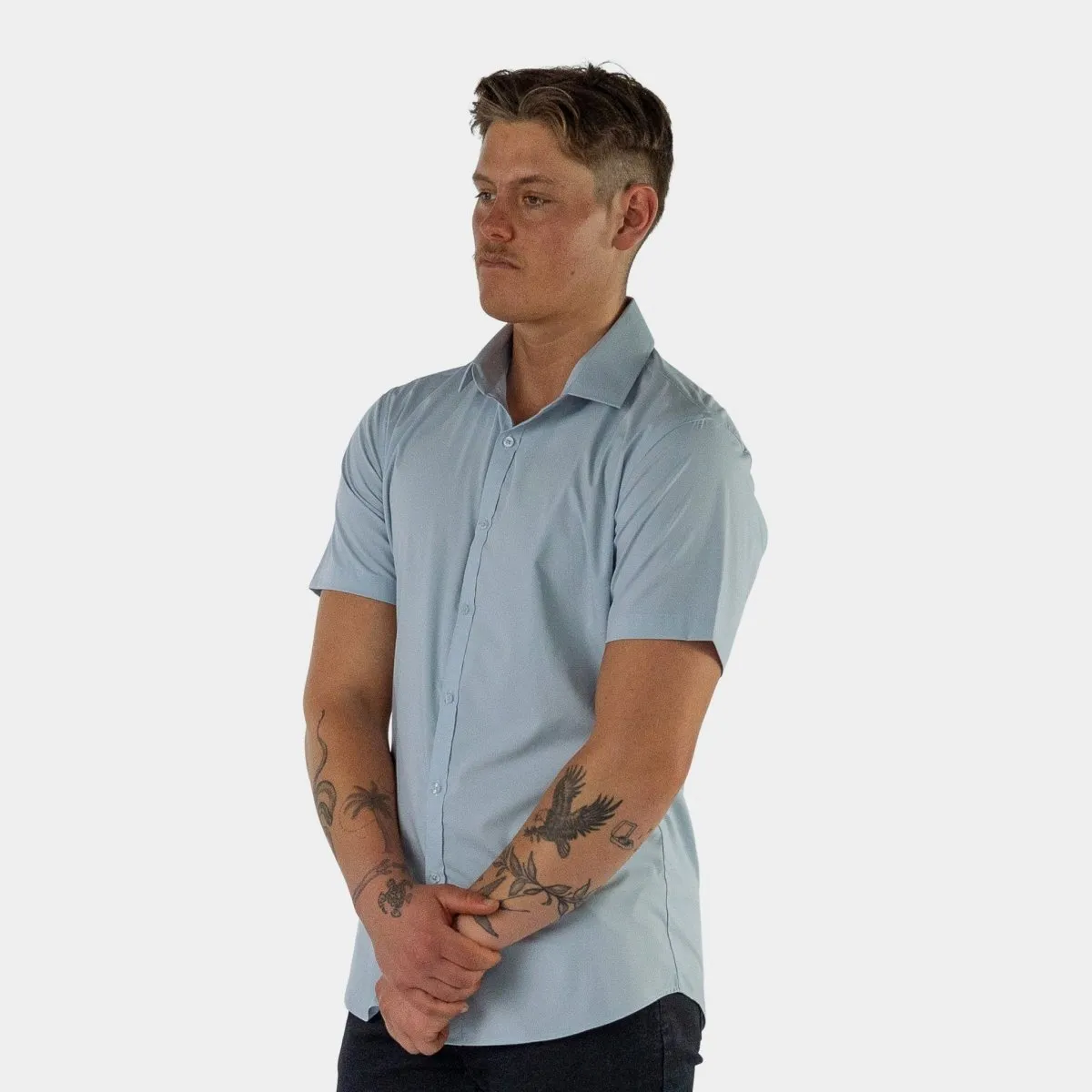 Mint Performance Short Sleeve Shirt - Mint Green