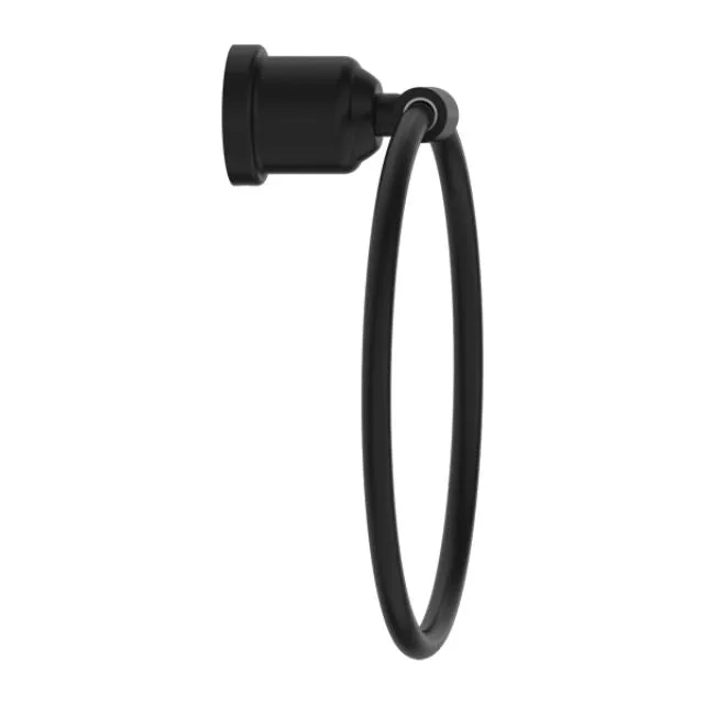 Nero York Towel Ring Matte Black