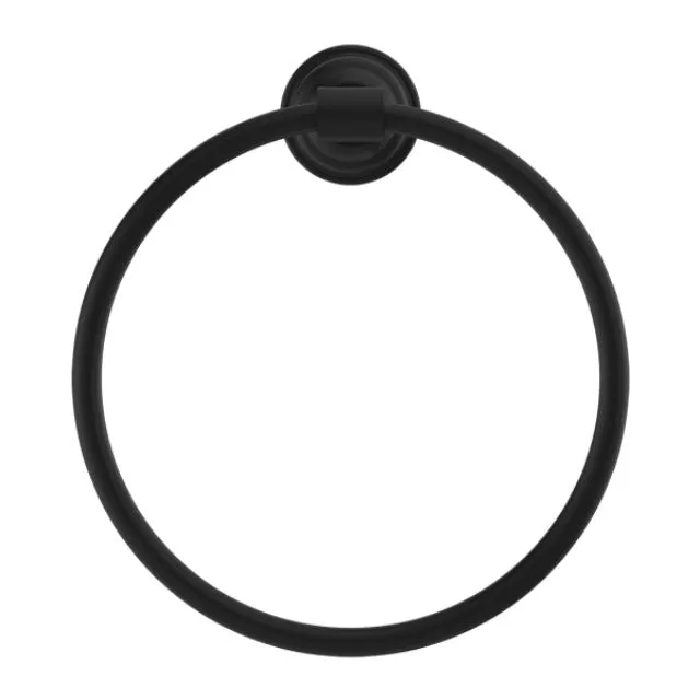 Nero York Towel Ring Matte Black