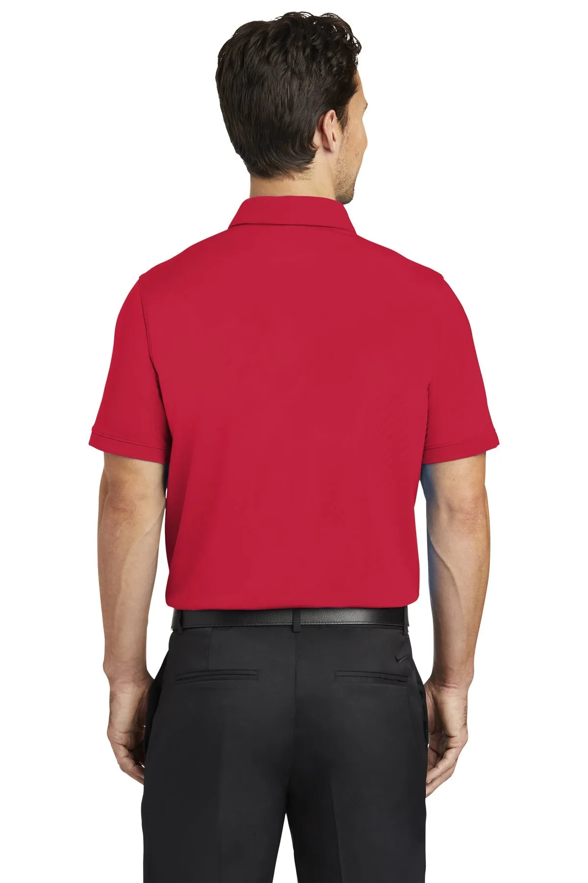 Nike Dri-FIT Icon Pique Modern Fit Custom Polos, Gym Red