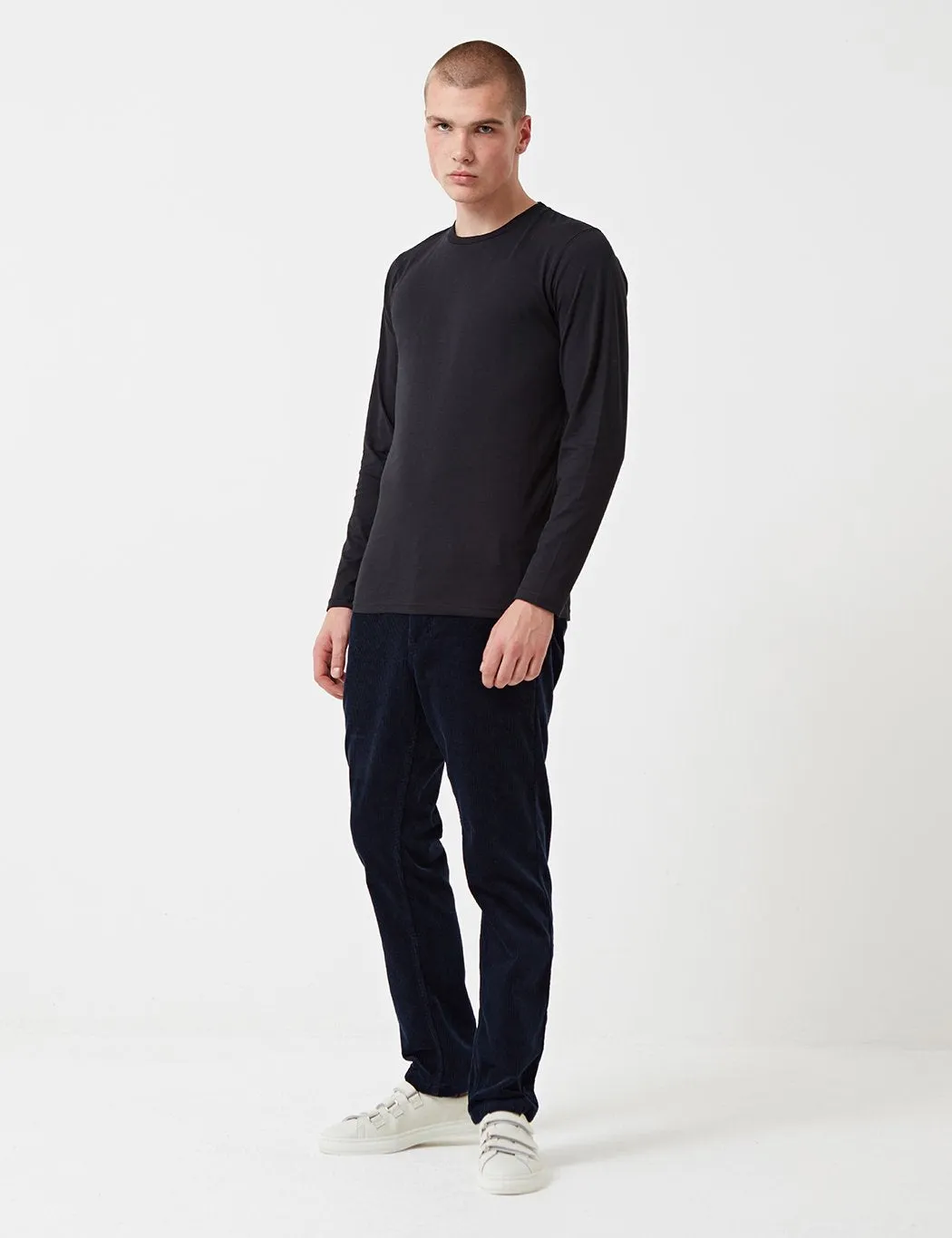 Norse Projects Niels Standard Long Sleeve T-Shirt - Black