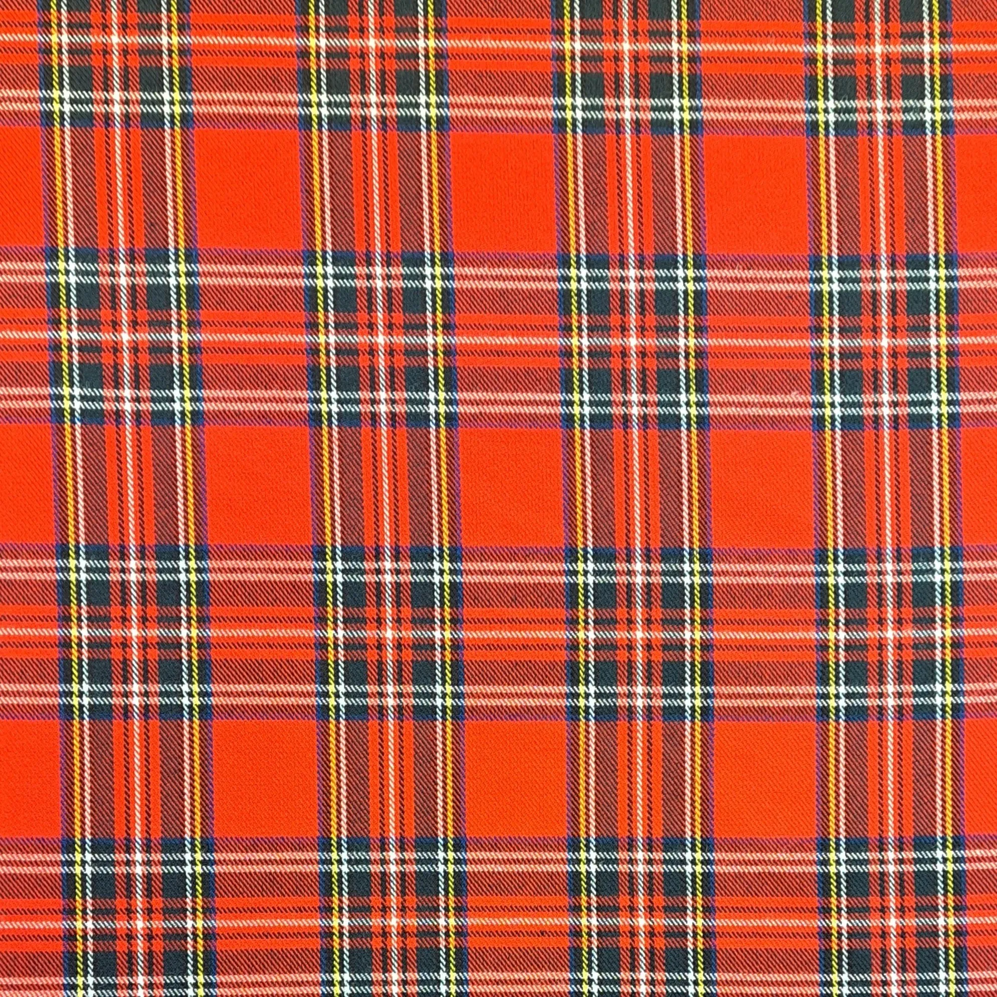 Polyester Viscose Tartan - Royal Stewart