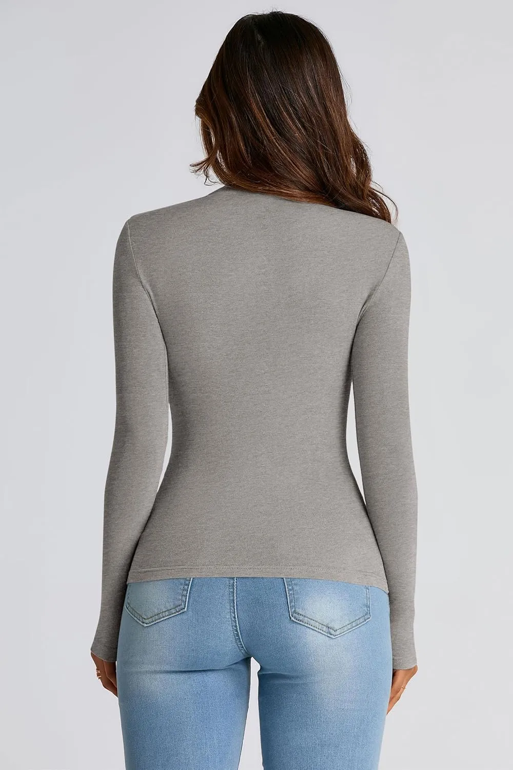 PRETTYGARDEN Womens Fall Y2K Going Out Crop Tops Long Sleeve Mock Neck Ruched Slim Fitted Basic Trendy Casual T Shirts Blouse