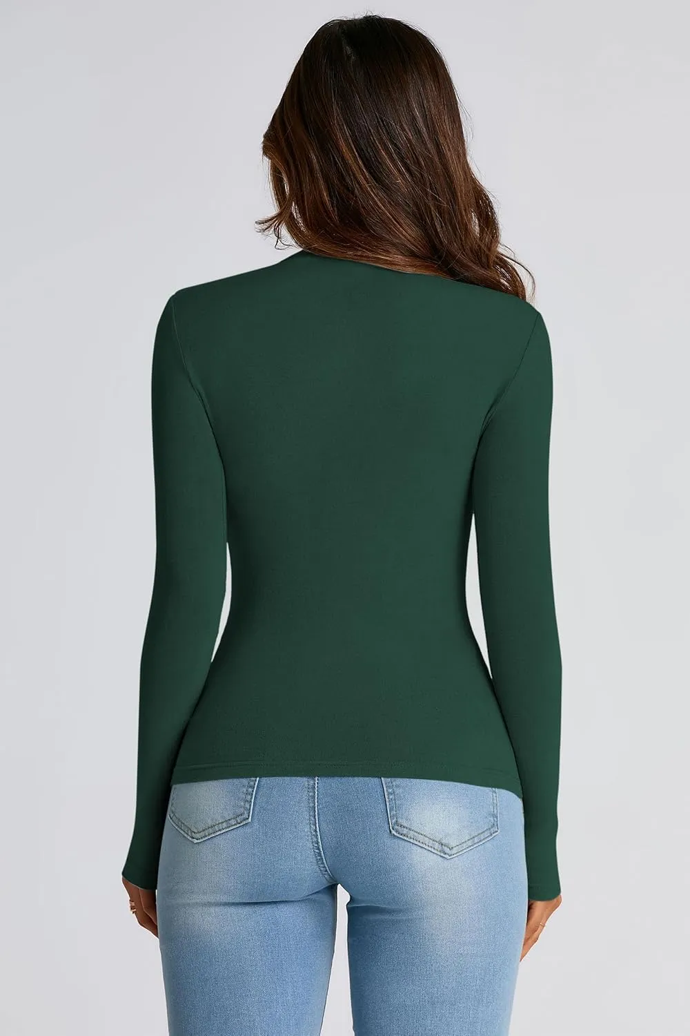 PRETTYGARDEN Womens Fall Y2K Going Out Crop Tops Long Sleeve Mock Neck Ruched Slim Fitted Basic Trendy Casual T Shirts Blouse