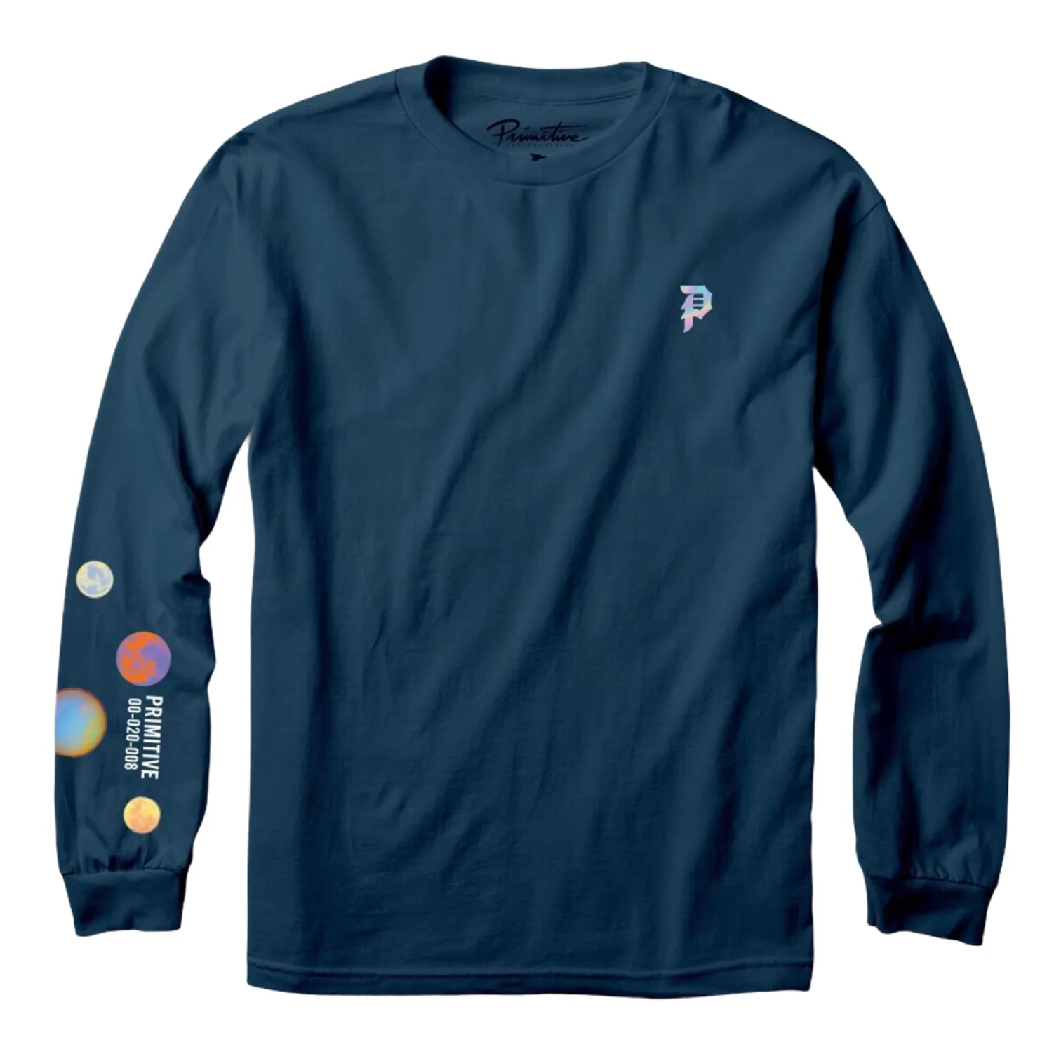 Primitive Contact Long Sleeve T Shirt Harbour Blue