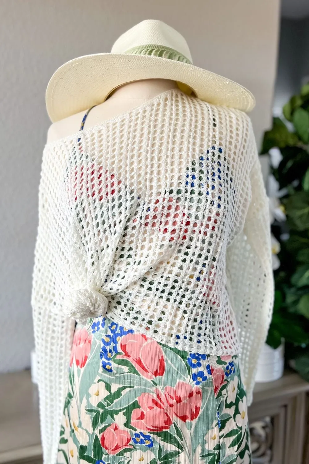 Sage The Label | Boho Crochet Long Sleeve Top | Ivory