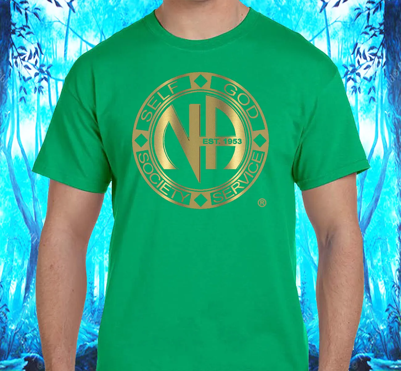 Self God Society Service GOLD SS/LS Tee