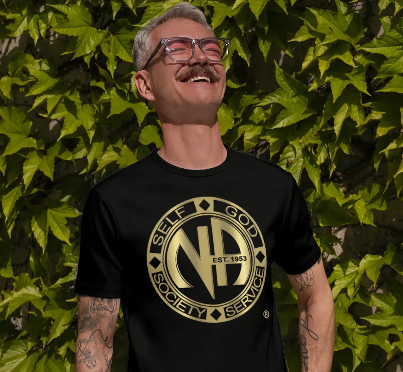 Self God Society Service GOLD SS/LS Tee