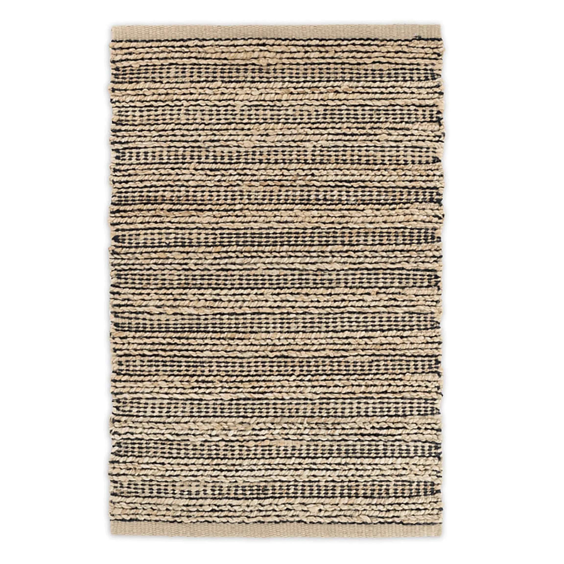 Simba Black Woven Jute Rug