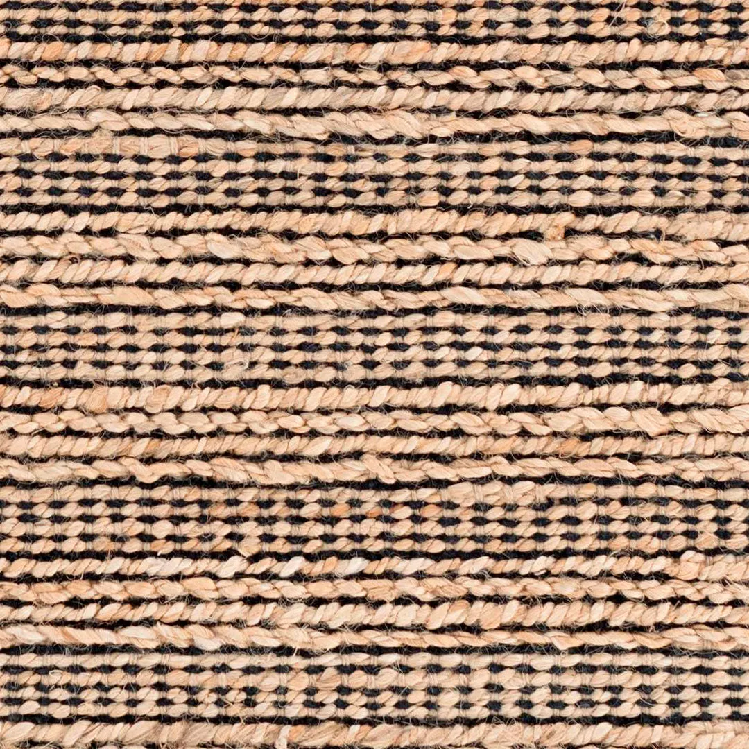 Simba Black Woven Jute Rug