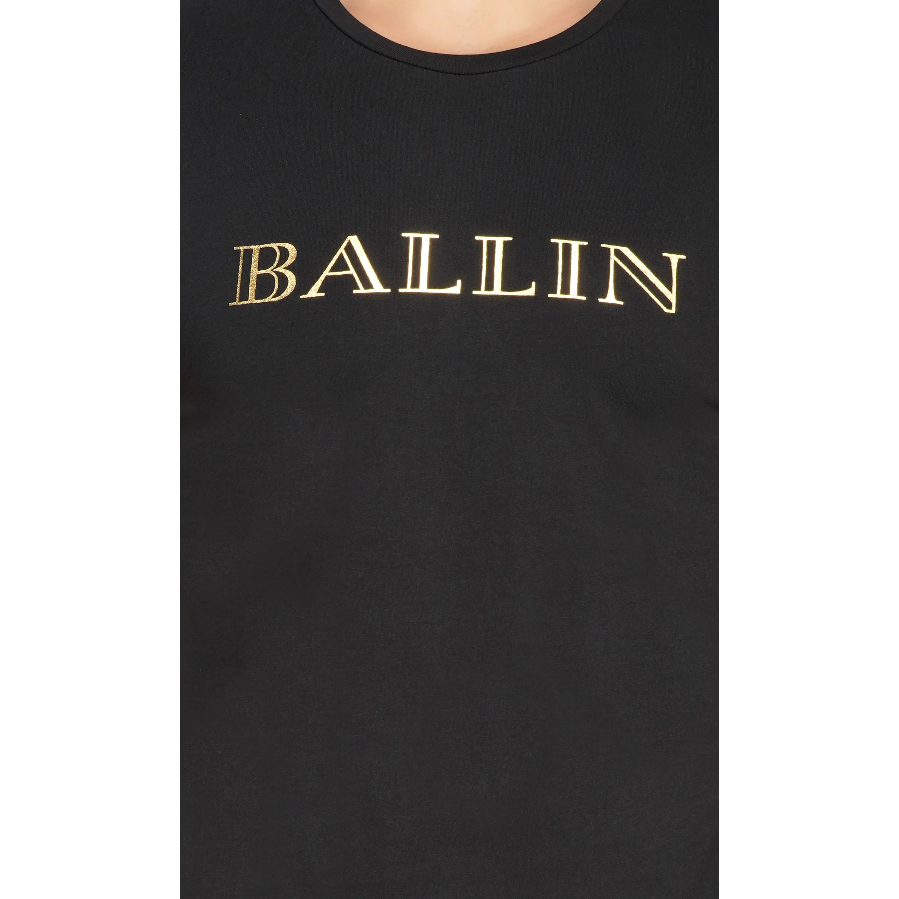 SLAY. Men's BALLIN' Edition Gold Foil Print T-shirt Matte Finish