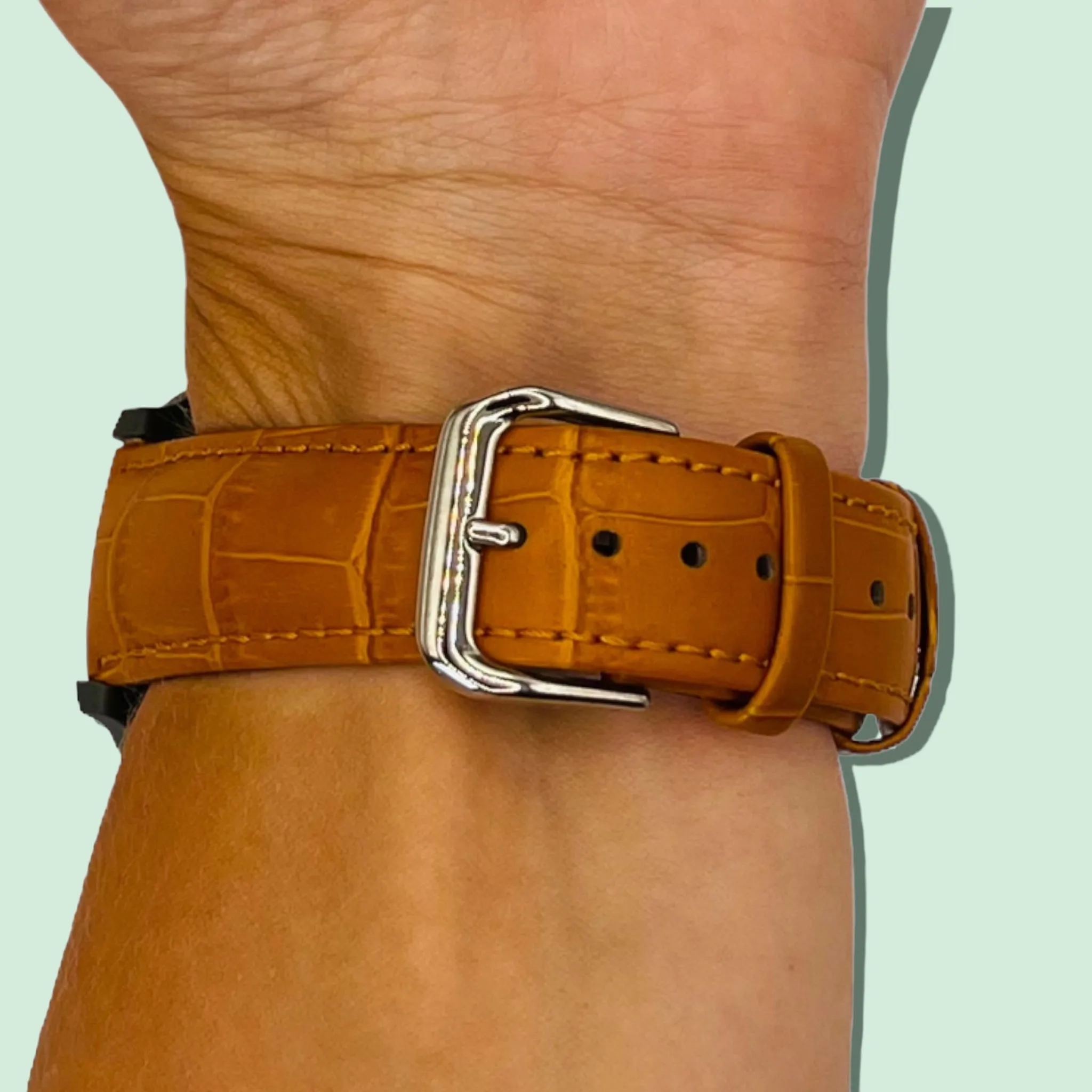 Snakeskin Leather Watch Straps Compatible with the Huawei Watch 2 Classic