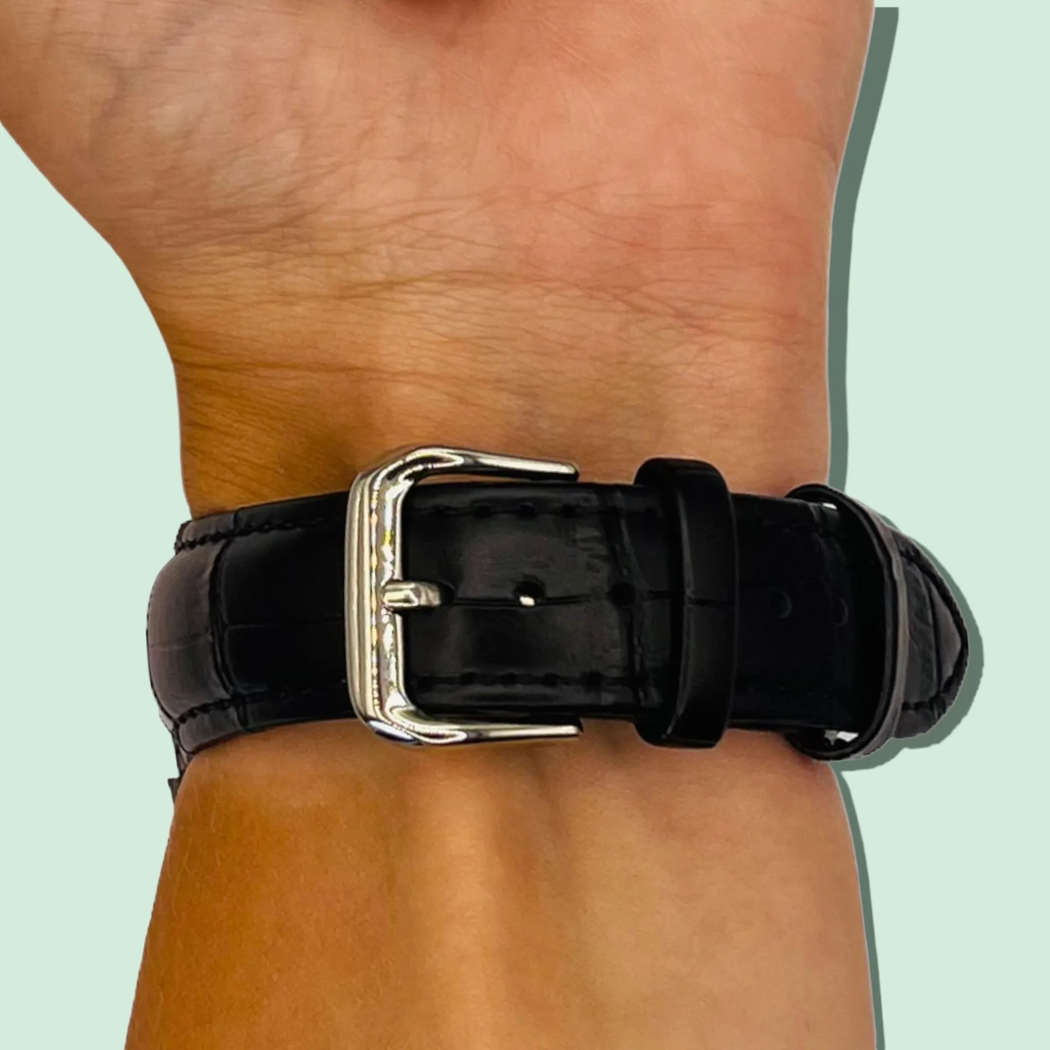 Snakeskin Leather Watch Straps Compatible with the Huawei Watch 2 Classic