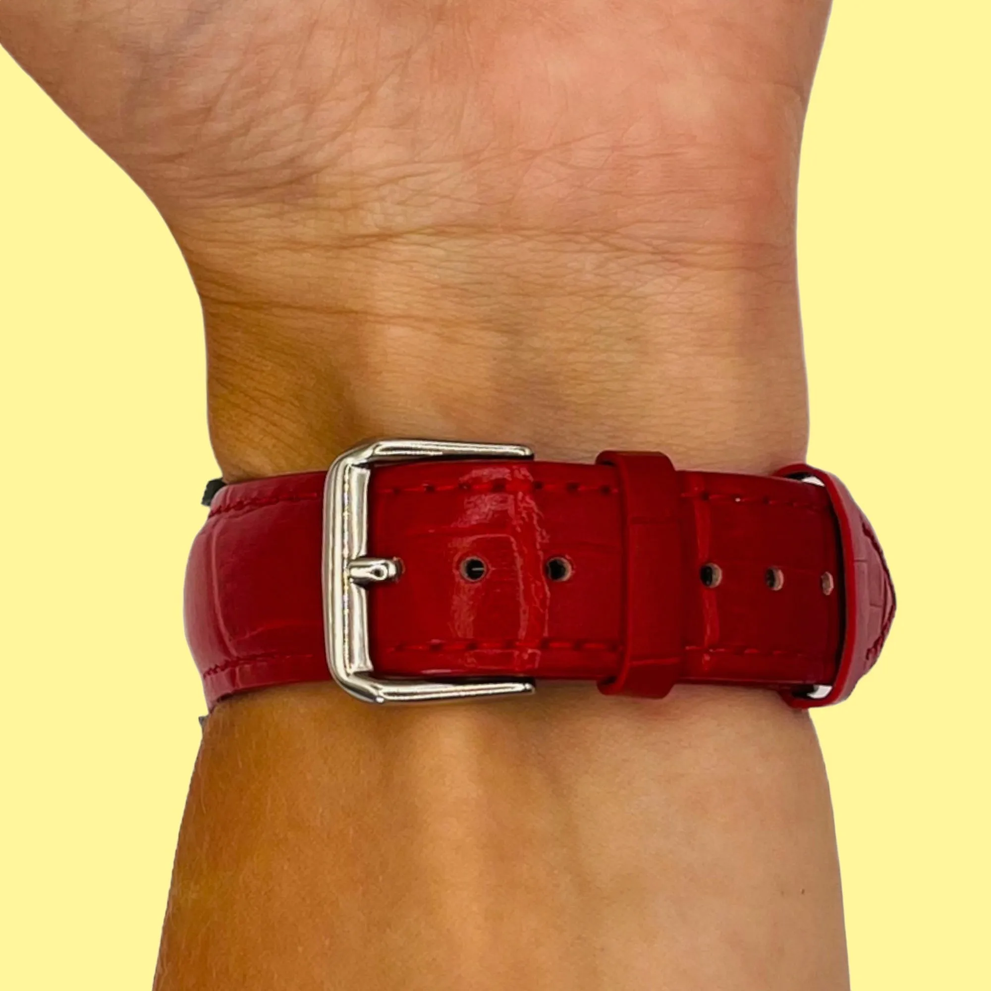 Snakeskin Leather Watch Straps Compatible with the Huawei Watch 2 Classic
