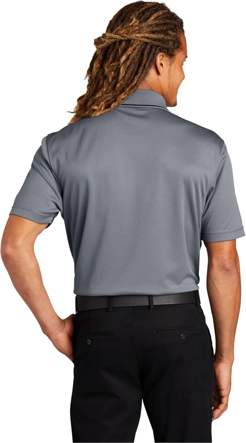 SPORT-TEK Men's Dri Mesh Polo with Tipped Collar and Piping