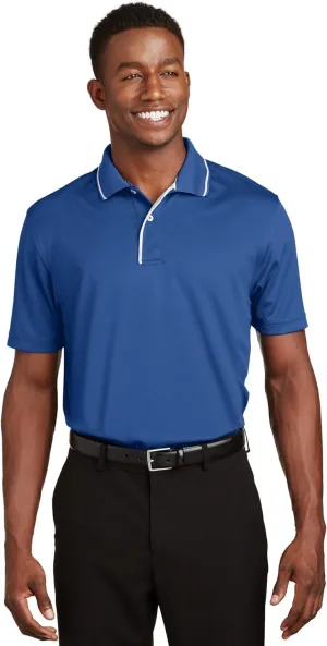 SPORT-TEK Men's Dri Mesh Polo with Tipped Collar and Piping