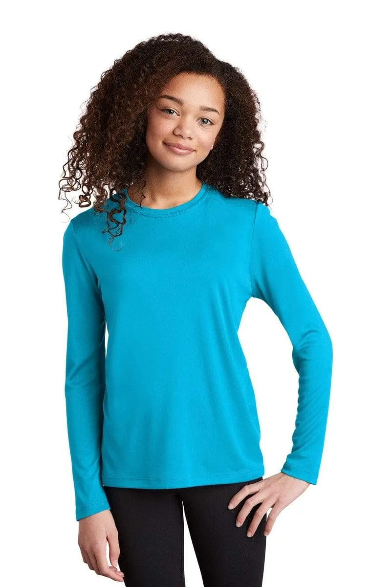 Sport-Tek YST420LS: Youth Posi-UV Pro Long Sleeve Tee