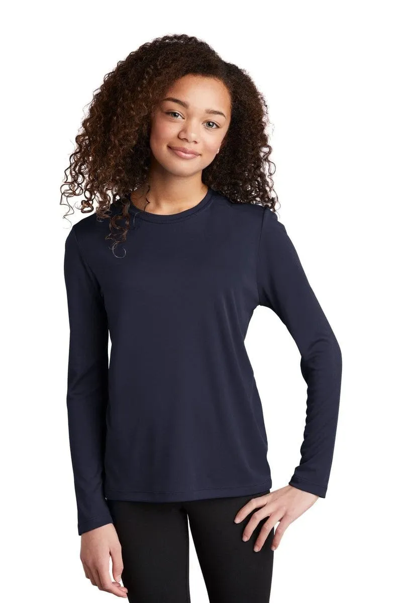Sport-Tek YST420LS: Youth Posi-UV Pro Long Sleeve Tee