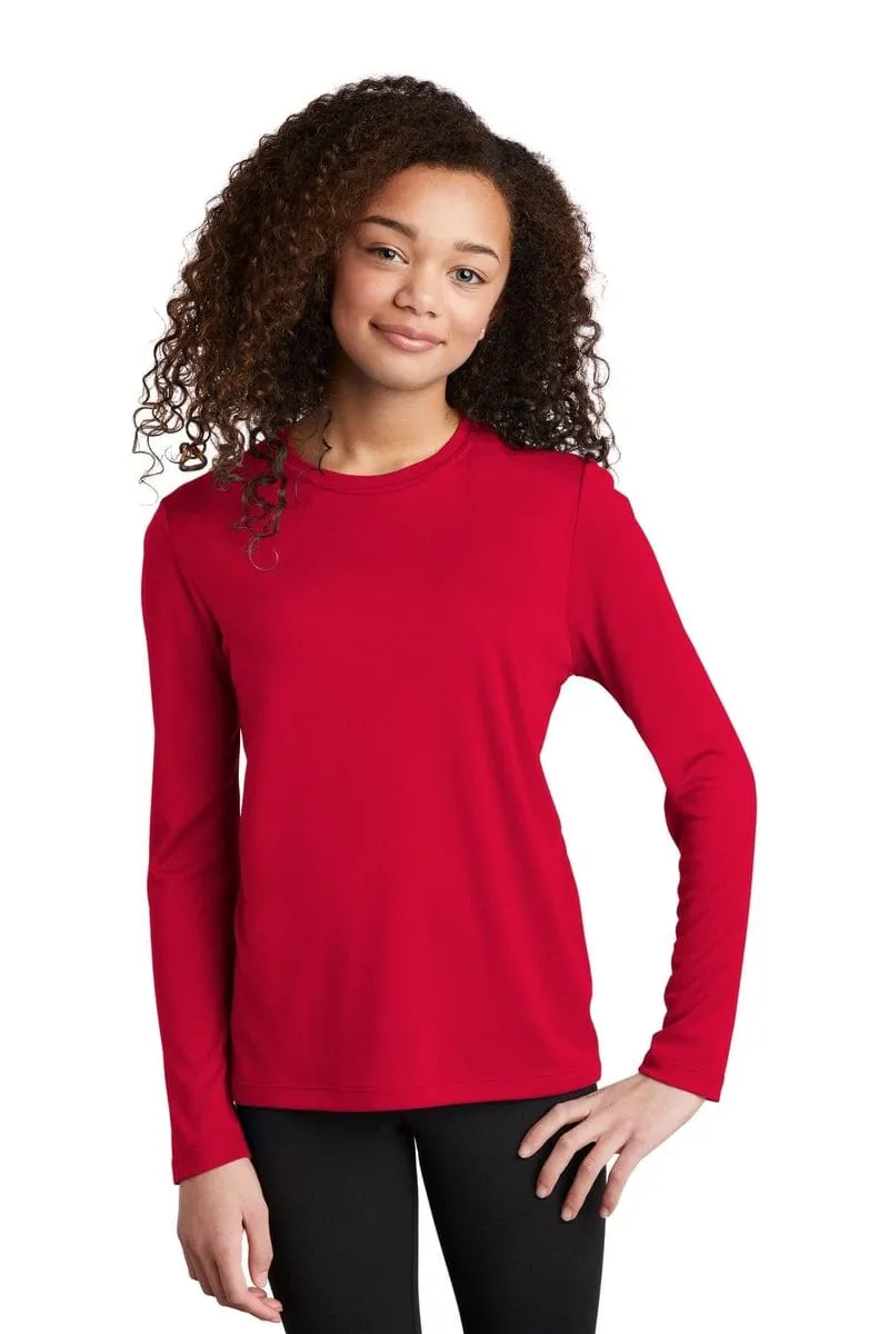 Sport-Tek YST420LS: Youth Posi-UV Pro Long Sleeve Tee
