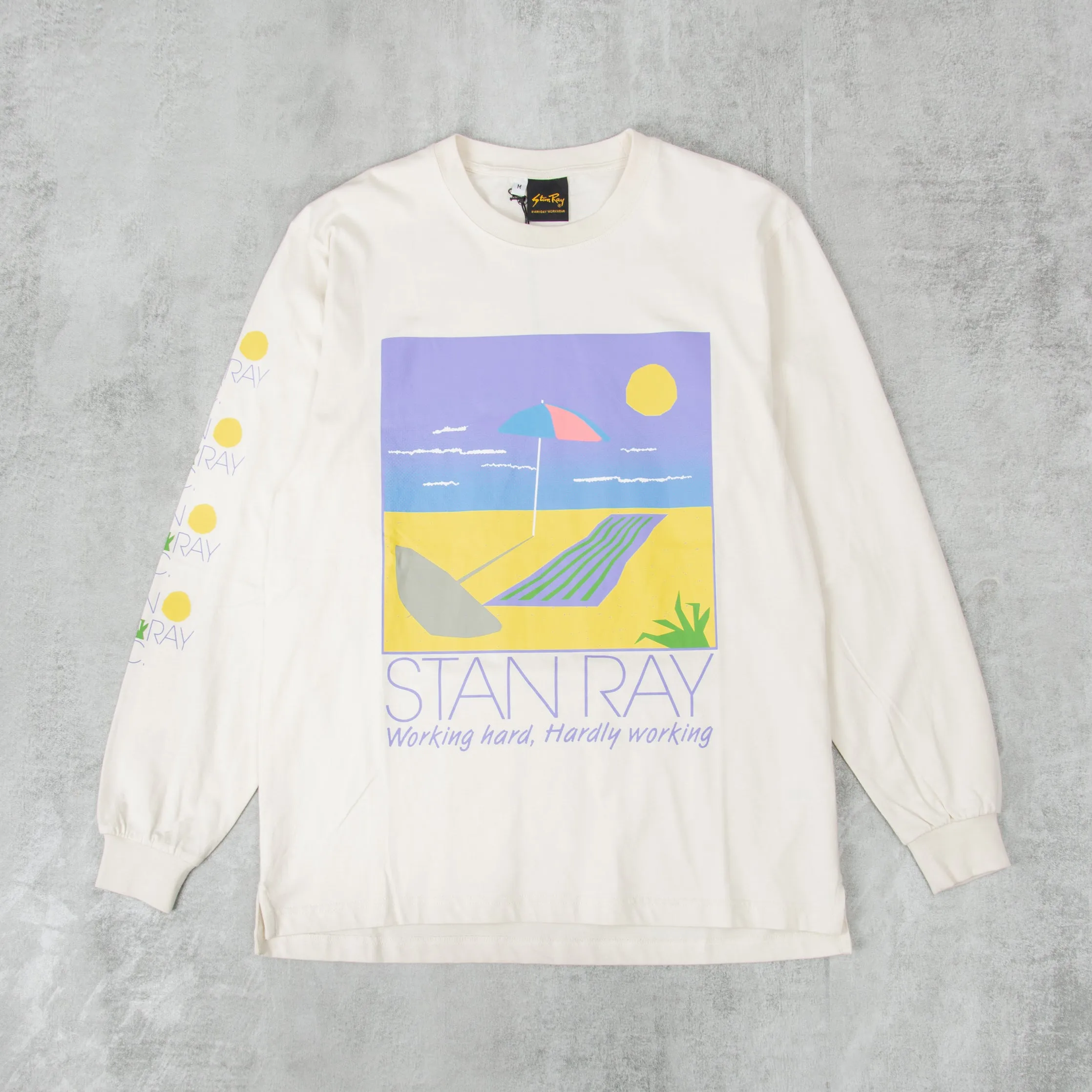 Stan Ray Hardly Working L/S Tee - Natural
