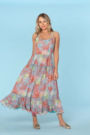 Sun dress, cotton resort collection