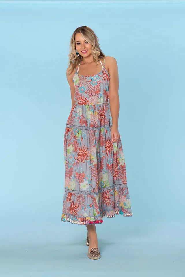 Sun dress, cotton resort collection