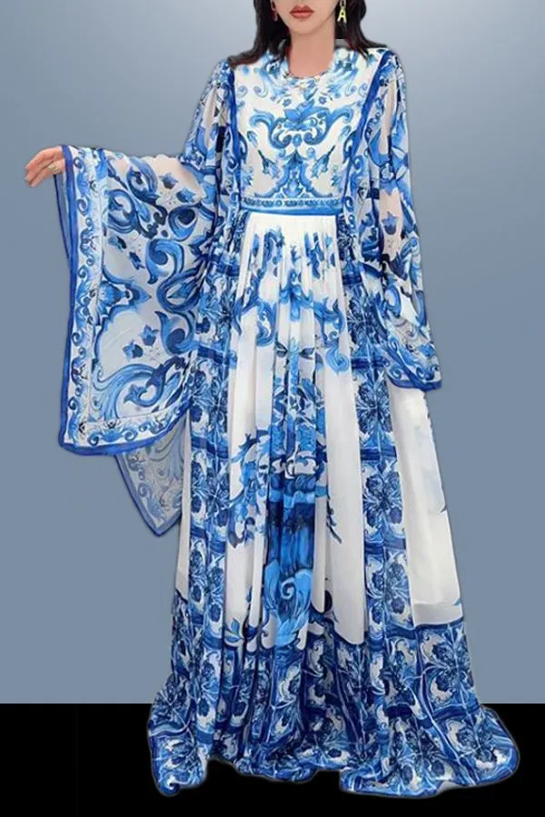 T2137 DRESS (GRN, BLUE)