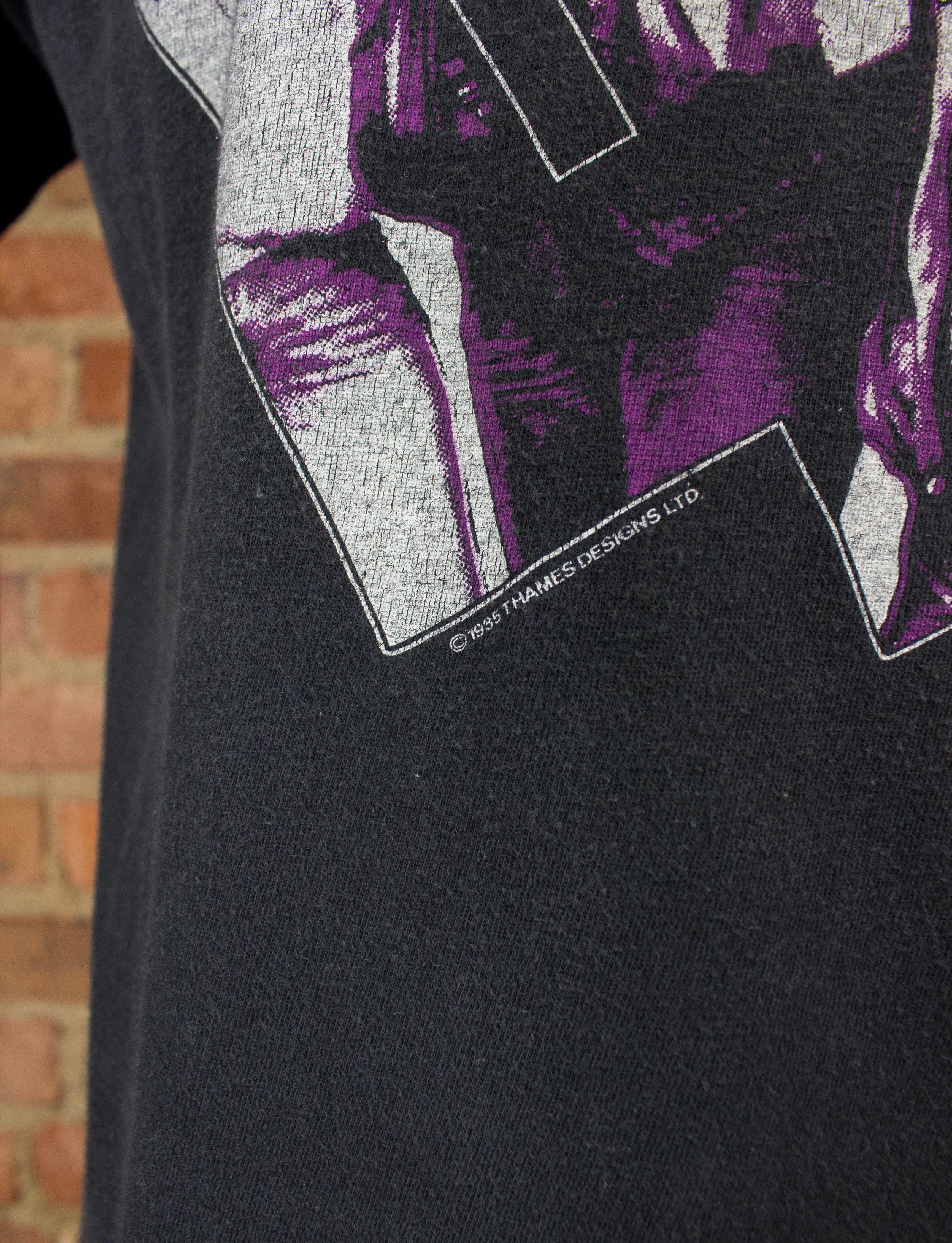 Vintage Deep Purple Concert T Shirt 1985 Perfect Strangers Tour Black Long Sleeve Medium