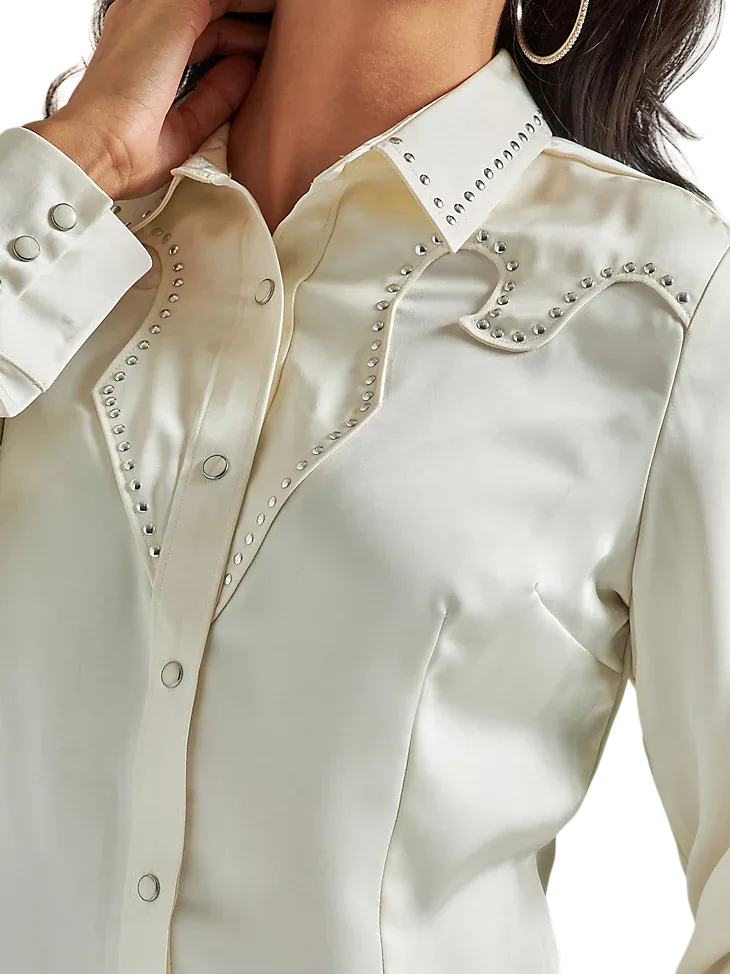 Wrangler Women's Retro Satin Western Shirt