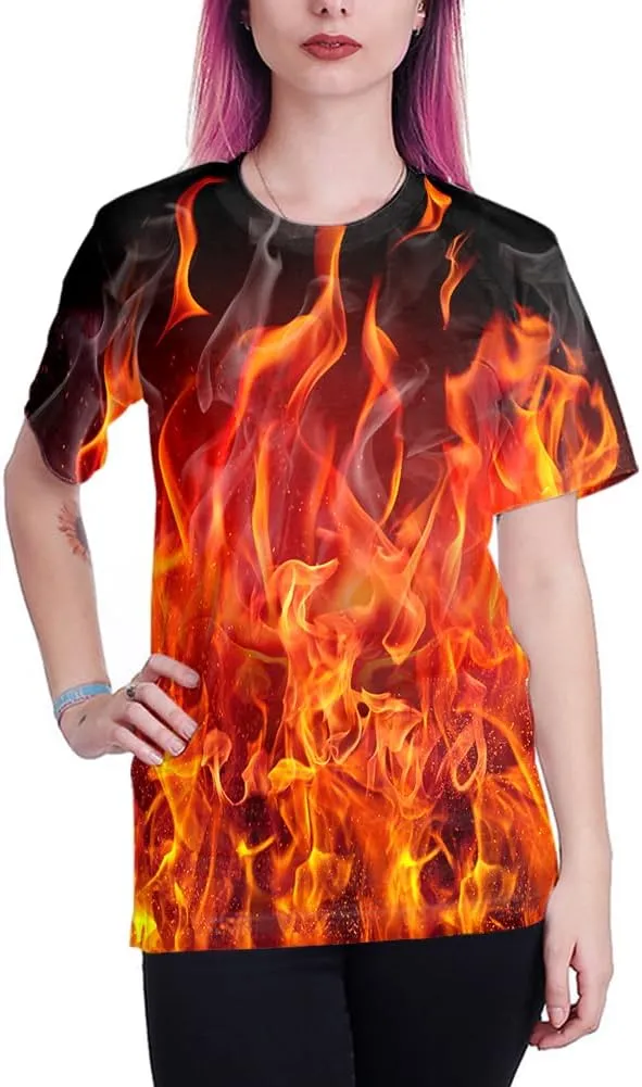Yasswete Mens Womens Graphic T-Shirts Unisex 3D Printed Short Sleeve Shirts Tops