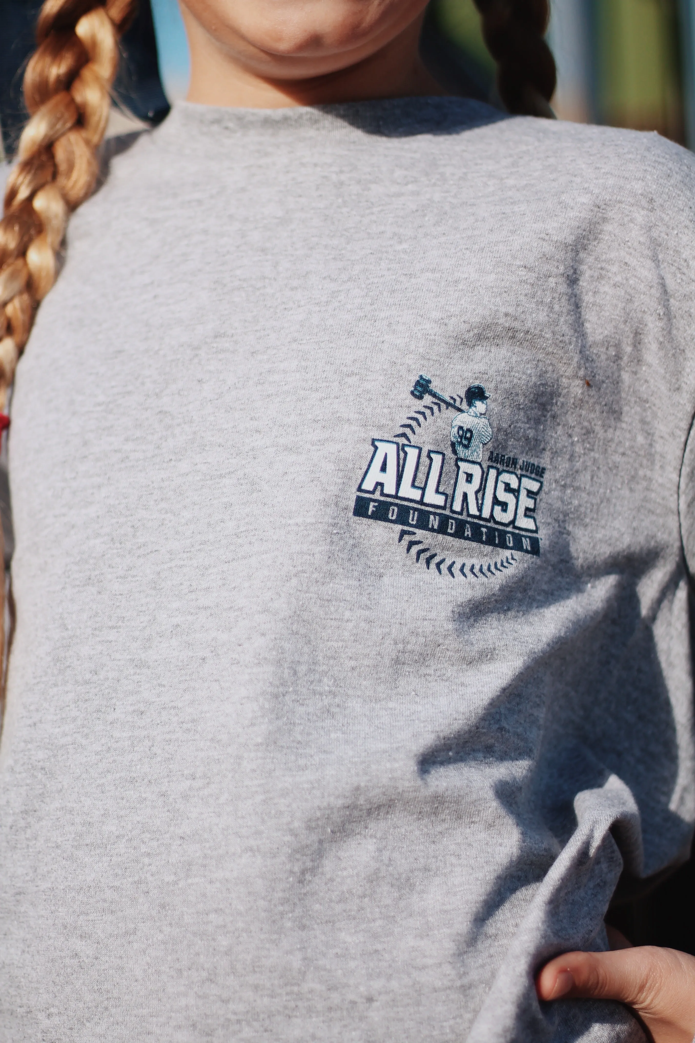 Youth ALL RISE Gray Long Sleeve T-Shirt